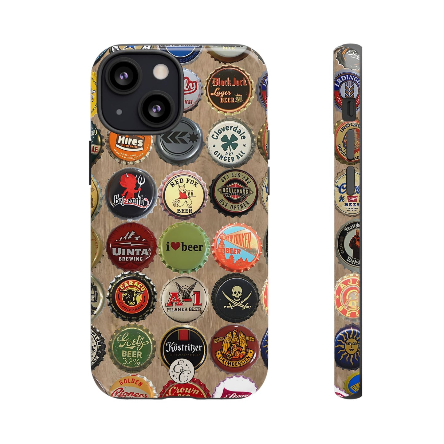 Beer Bottle Caps Tough Phone Case