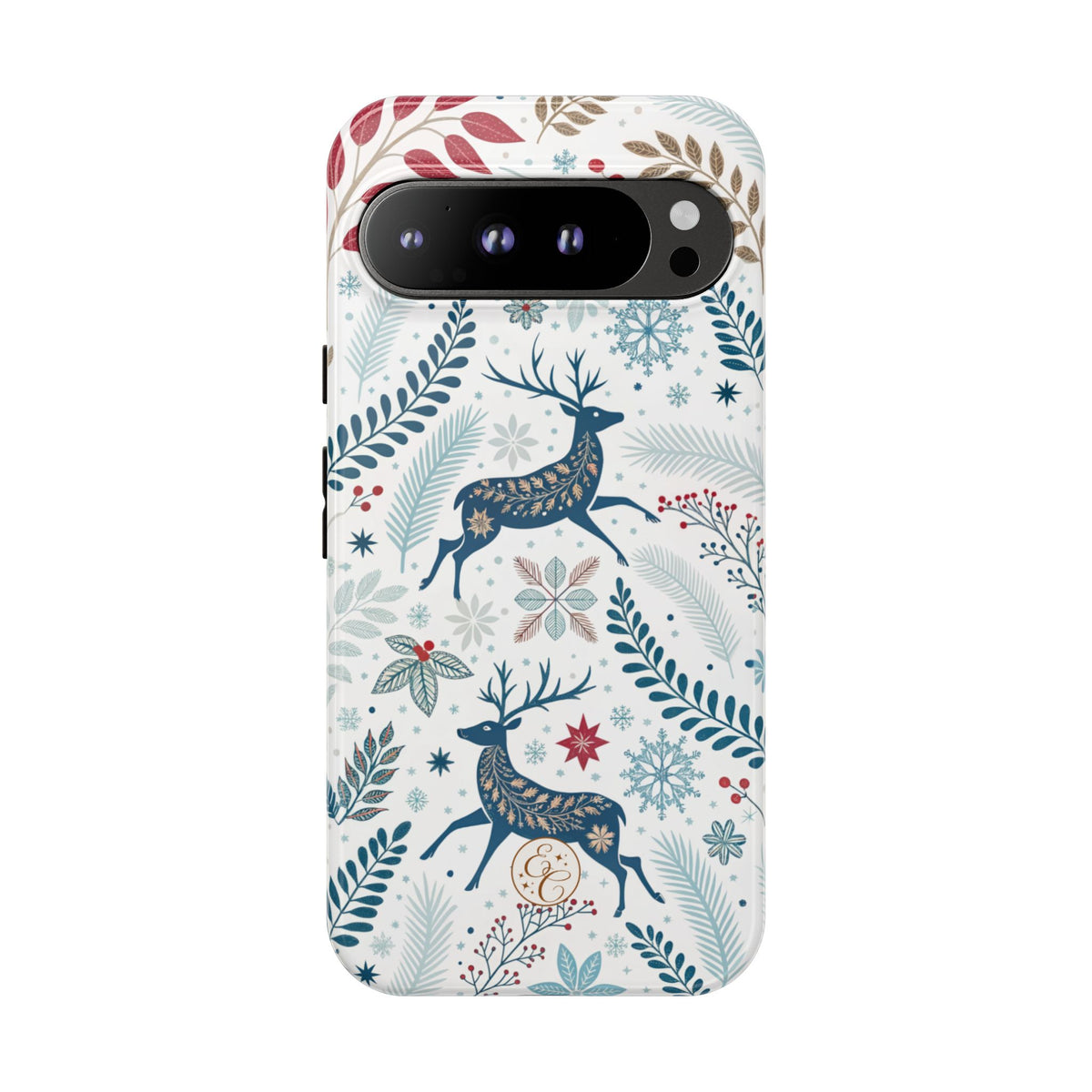 Blue Winter Deer Phone Case