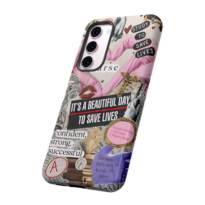 Nurse Inspirational Collage Tough Phone Case