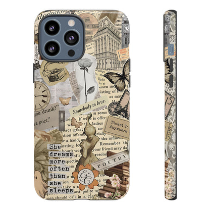 Library Romance Collage Tough Phone Case