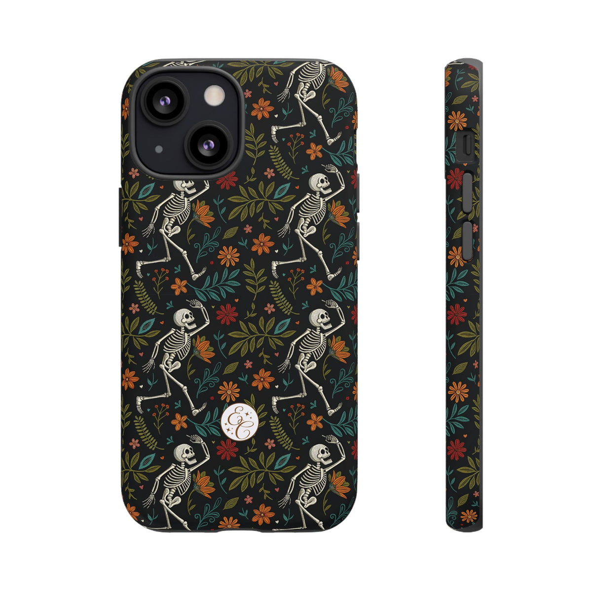 Boho Skeleton Pattern Halloween Phone Case