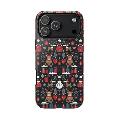 Christmas Holiday Pattern Tough Phone Case