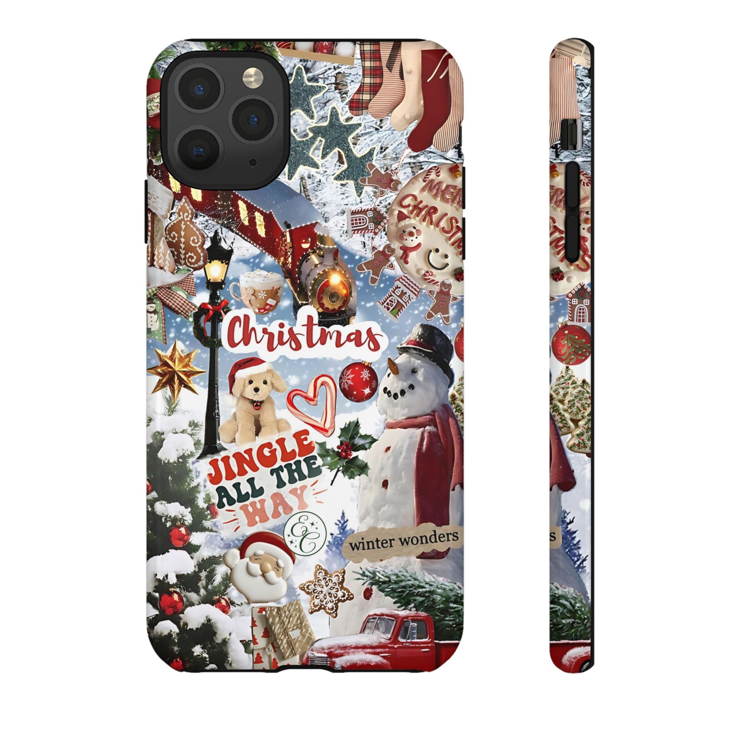 Christmas Holiday Collage Tough Phone Case