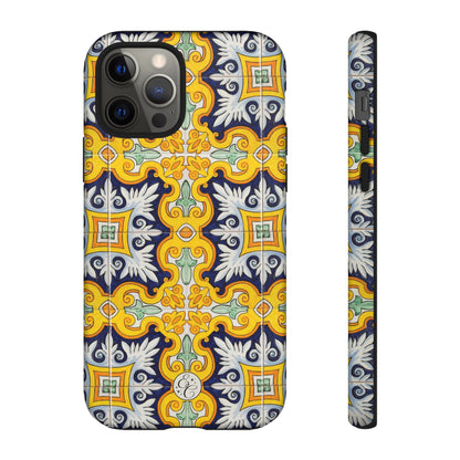 Vintage Floral Tile Tough Phone Case