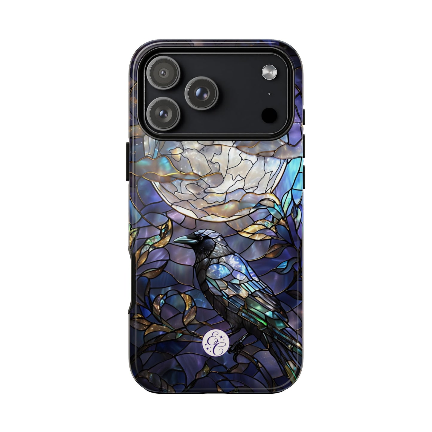 Stained Glass Raven Tough Phone Case