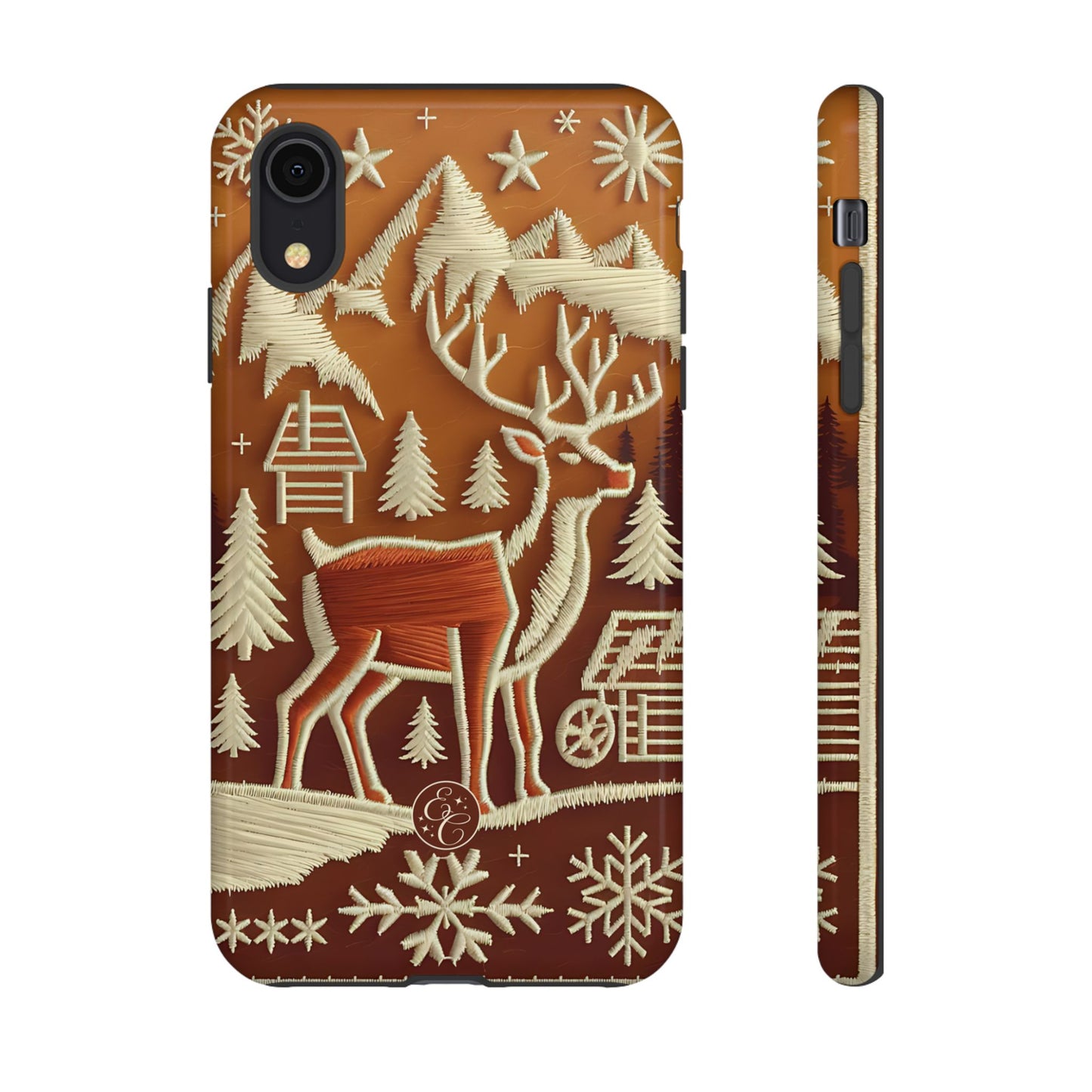 Rustic Reindeer Tough Phone Case