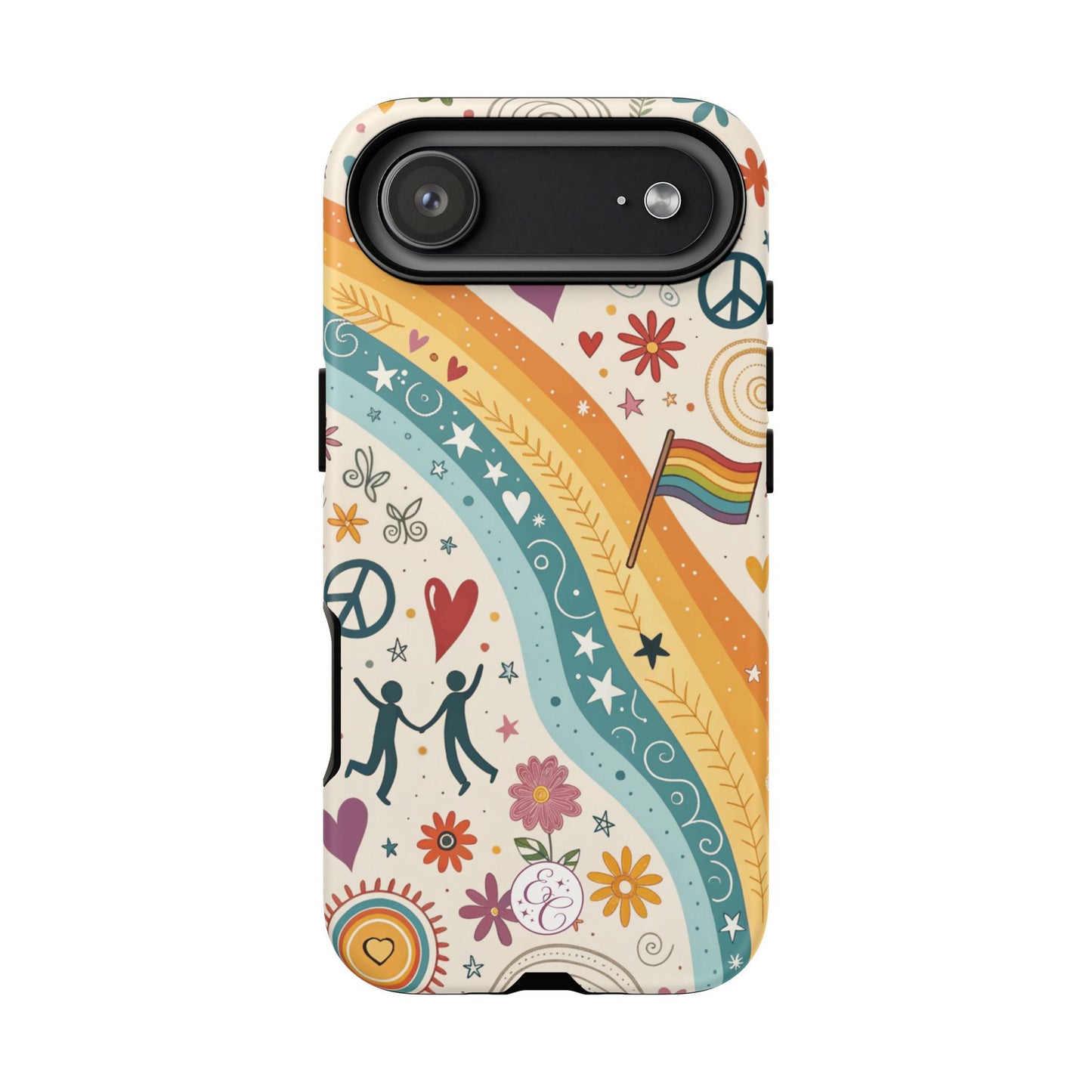 LGTBQ+ Pride Boho Doodle Tough Phone Case
