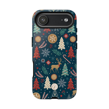 Christmas Holiday Pattern Tough Phone Case