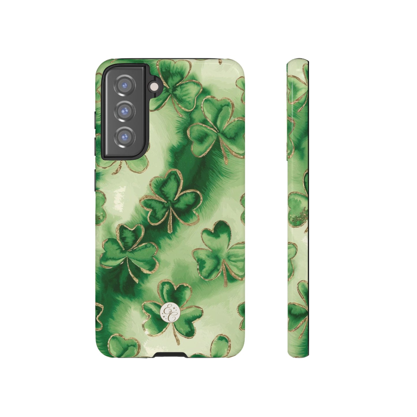 Shamrock Watercolor Pattern Tough Phone Case