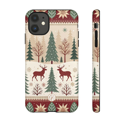 Vintage Christmas Reindeer Tough Phone Case