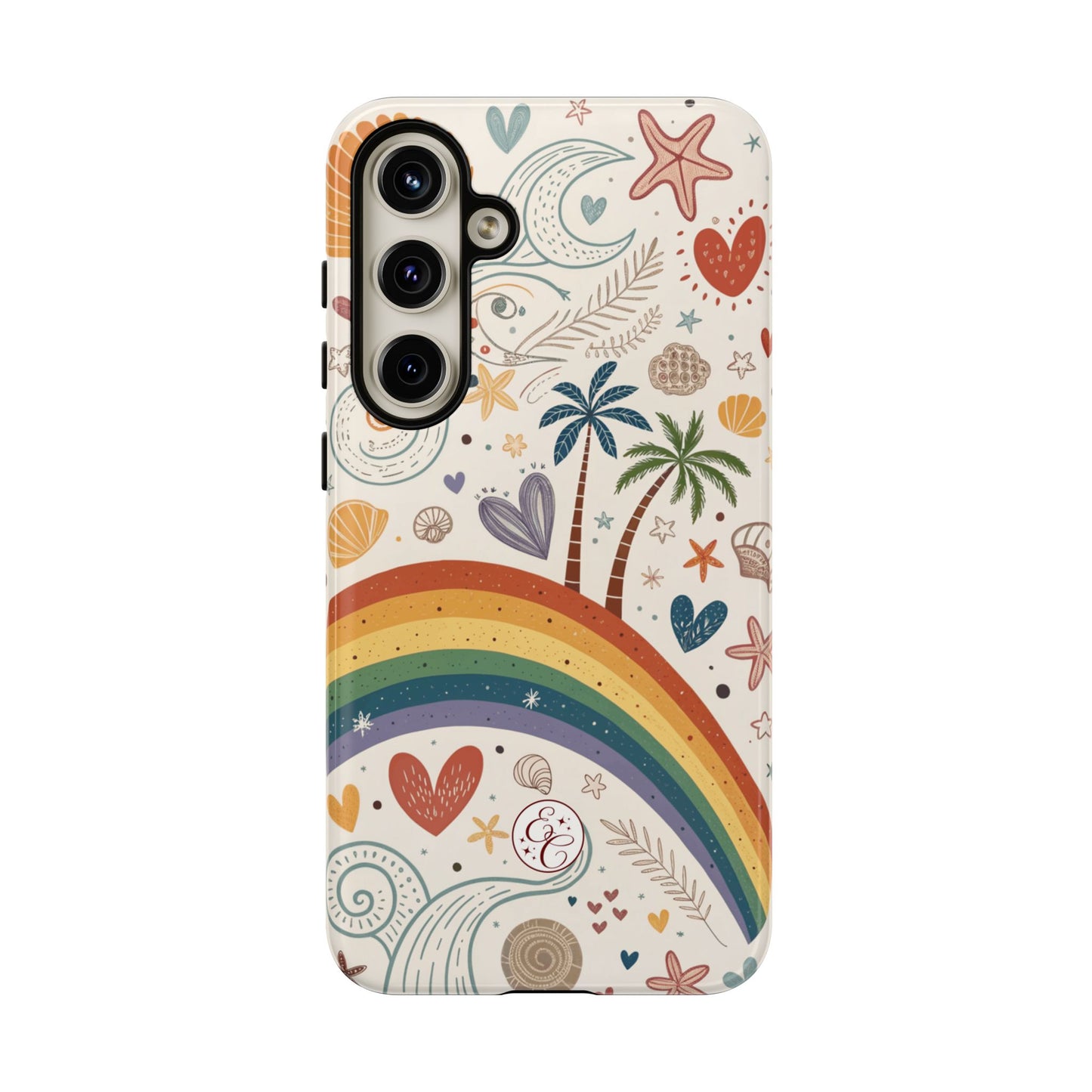 Rainbow Pride Boho Beach Tough Phone Case