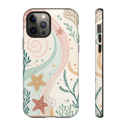 Pink Ocean Boho Doodle Tough Phone Case