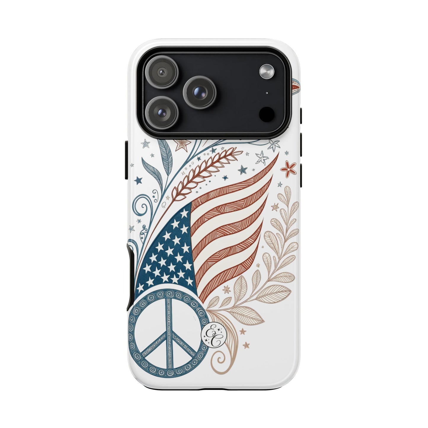 Boho American Flag Tough Phone Case