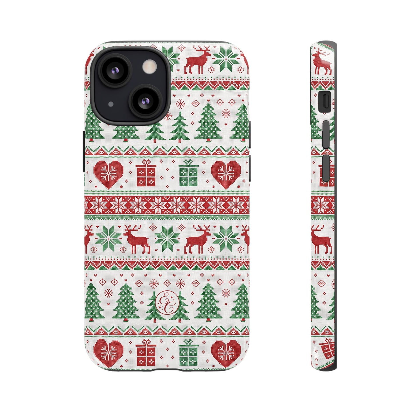 Ugly Christmas Sweater Pattern Tough Phone Case