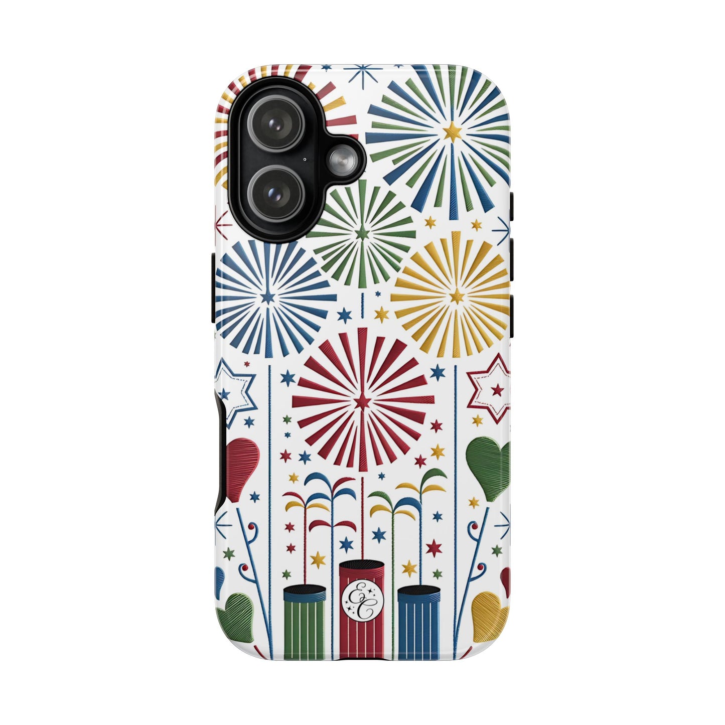 Colorful Fireworks and Stars Tough Phone Case