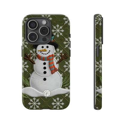 Christmas Snowman Tough Phone Case