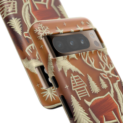Rustic Reindeer Christmas Phone Case