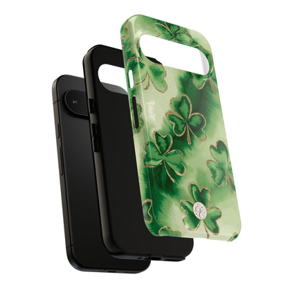 Shamrock Watercolor Pattern Tough Phone Case