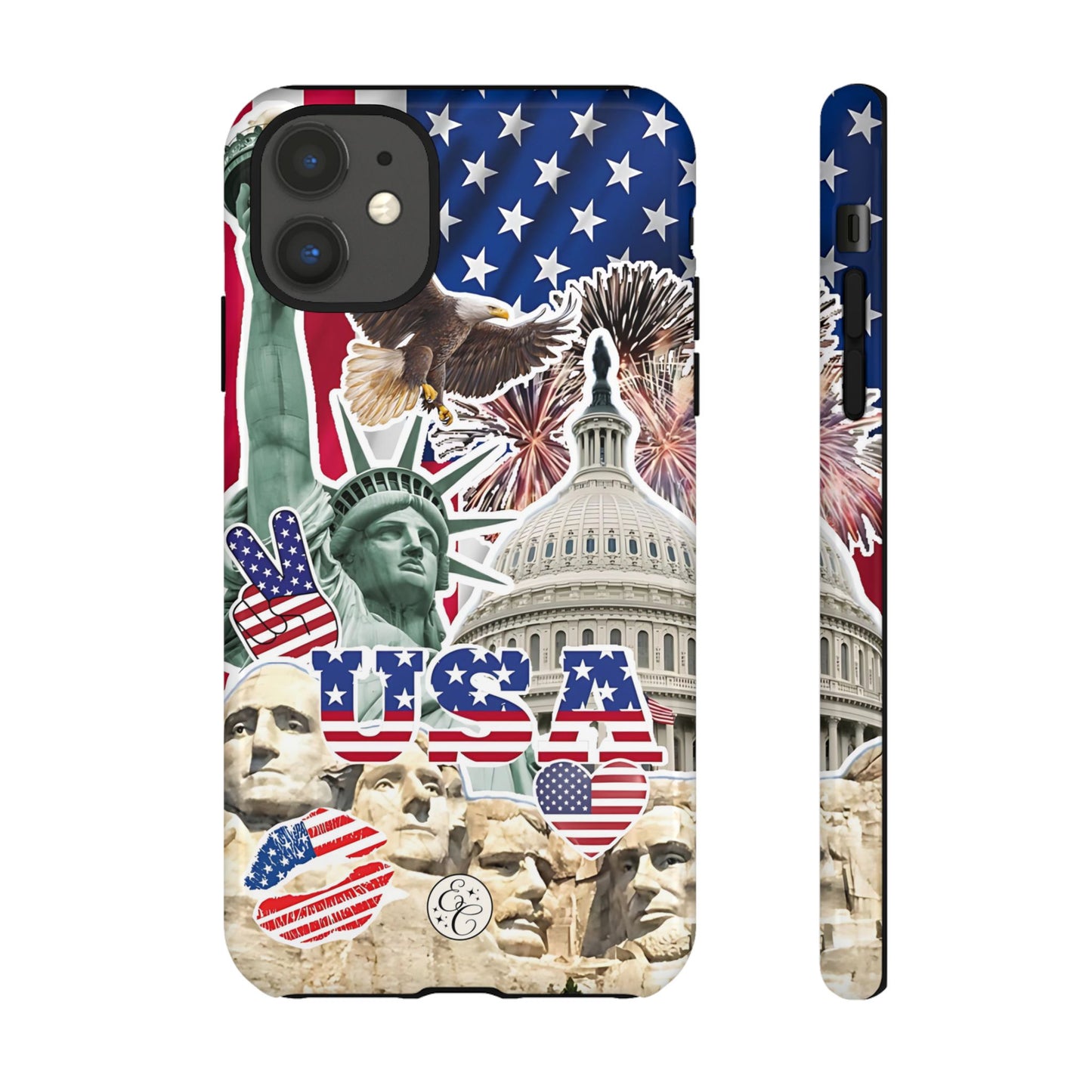 Patriotic USA Collage Tough Phone Case