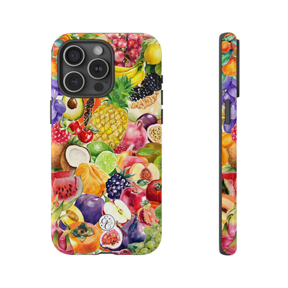 Colorful Fruits Collage Tough Phone Case