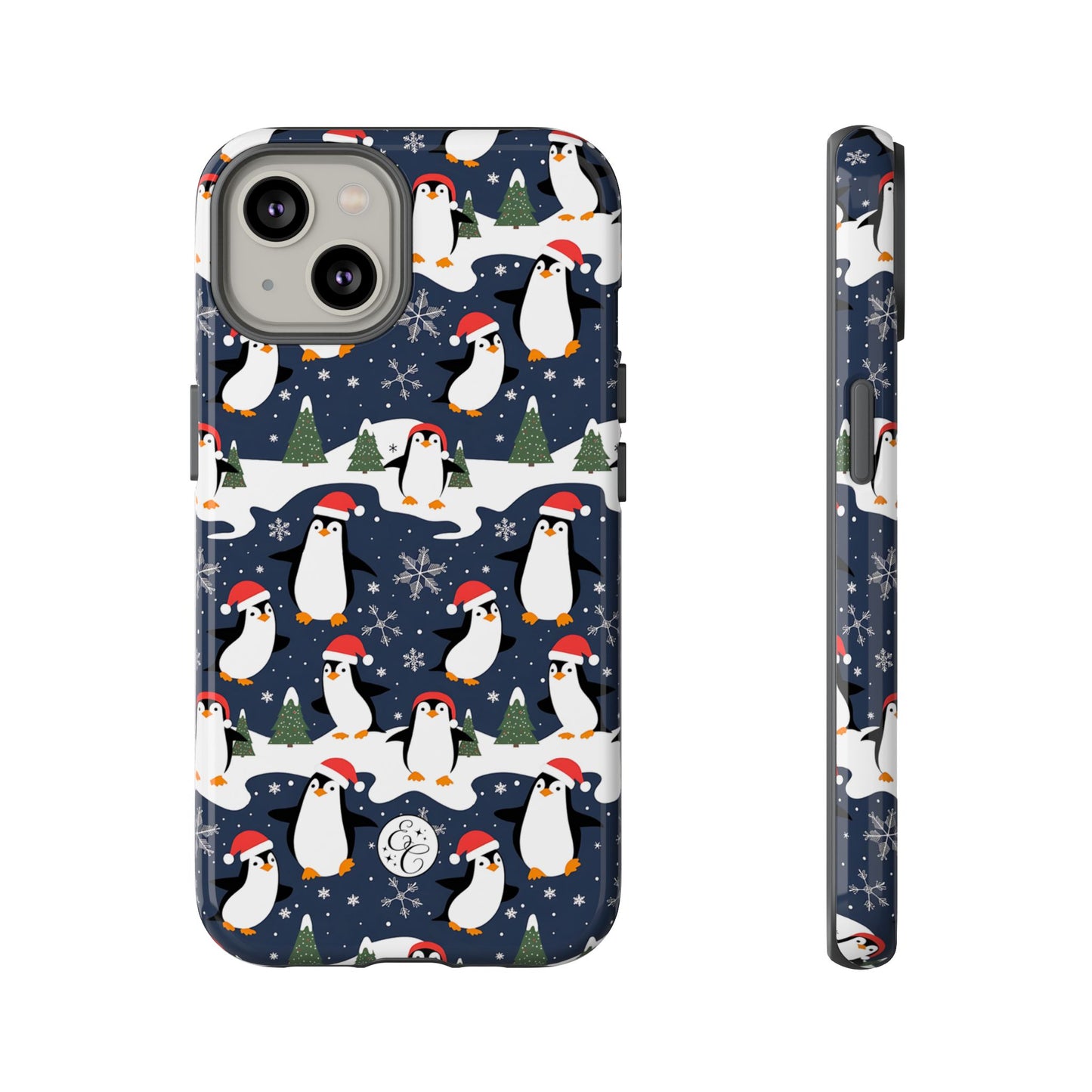 Cute Penguin Christmas Pattern Tough Phone Case