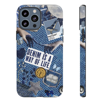 Denim Texture Tough Phone Case