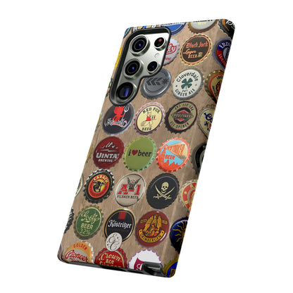 Beer Bottle Caps Tough Phone Case