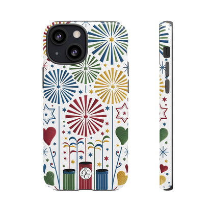 Colorful Fireworks and Stars Tough Phone Case
