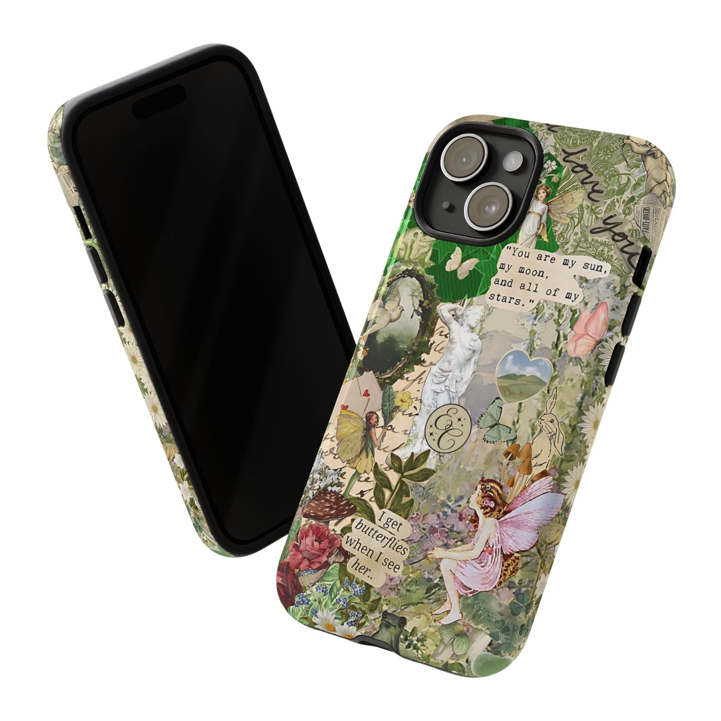 Vintage Botanical Collage Tough Phone Case