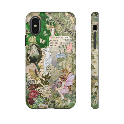 Vintage Botanical Collage Tough Phone Case