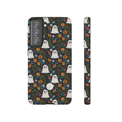 Boho Halloween Ghost Pattern Tough Phone Case