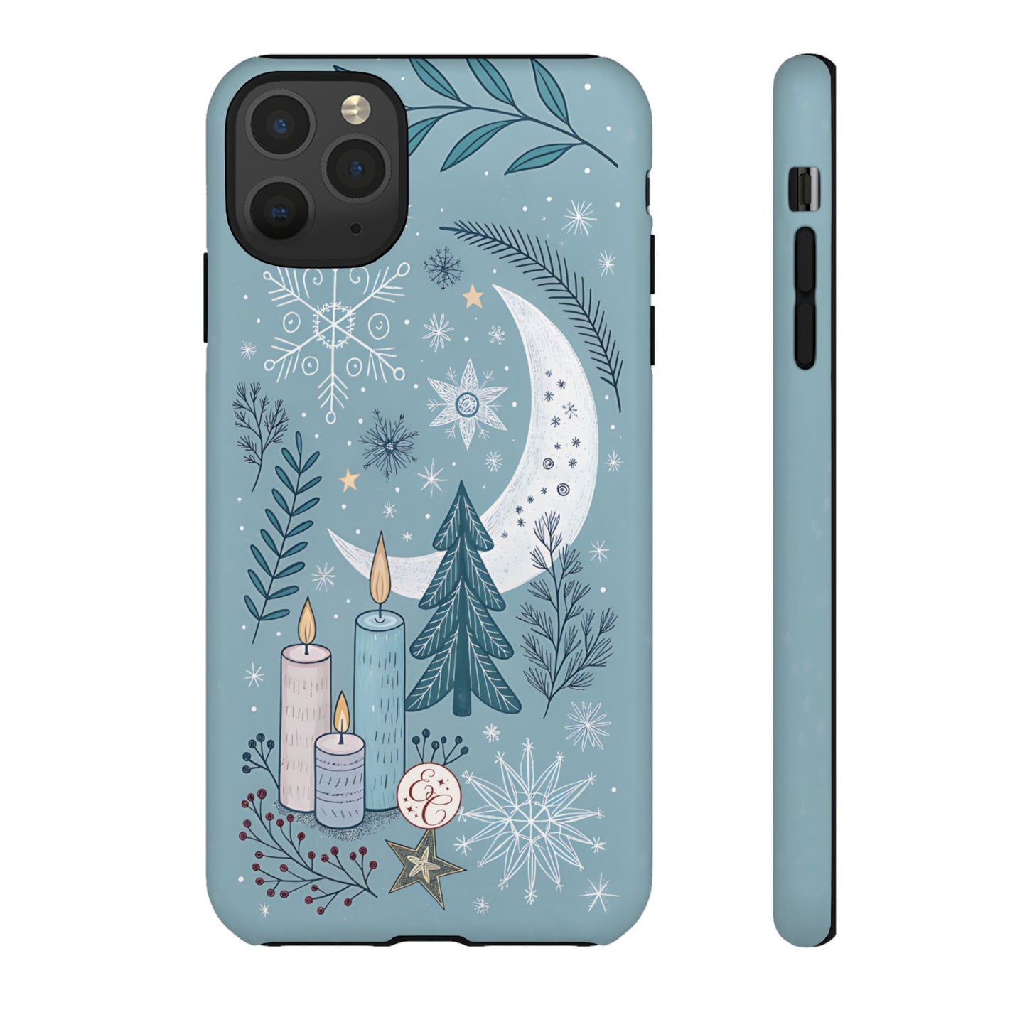 Winter Moon & Candles Tough Phone Case