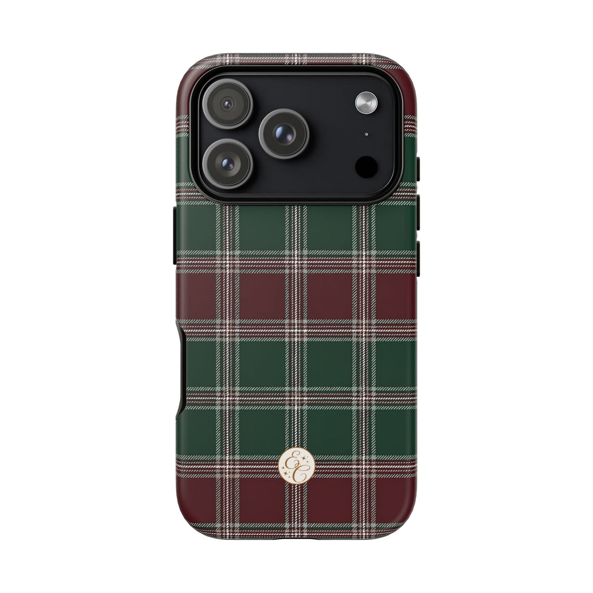 Green & Burgundy Plaid Christmas Phone Case