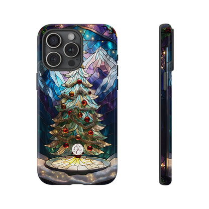 Christmas Tree Stained Glass Tough Phone Case