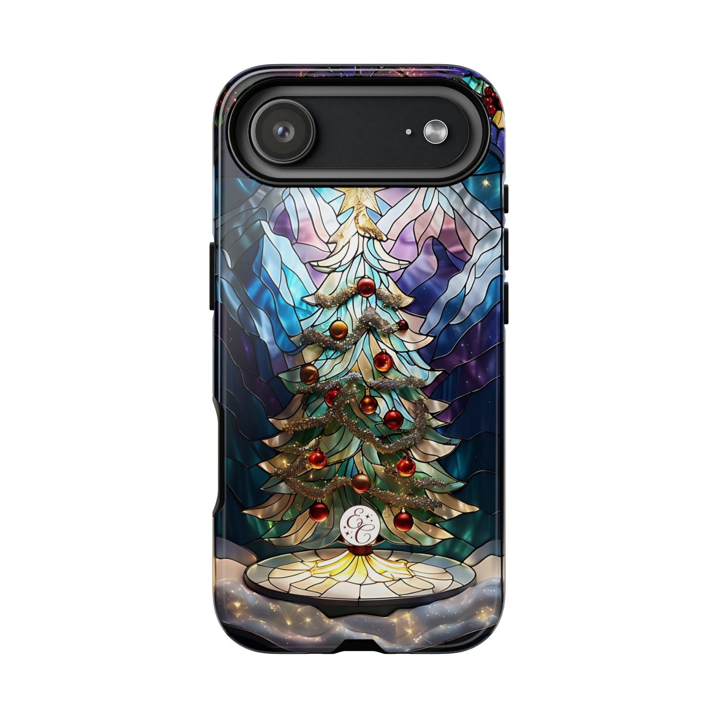 Christmas Tree Stained Glass Tough Phone Case