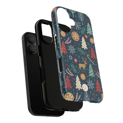 Christmas Holiday Pattern Tough Phone Case