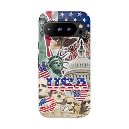 Patriotic USA Collage Tough Phone Case