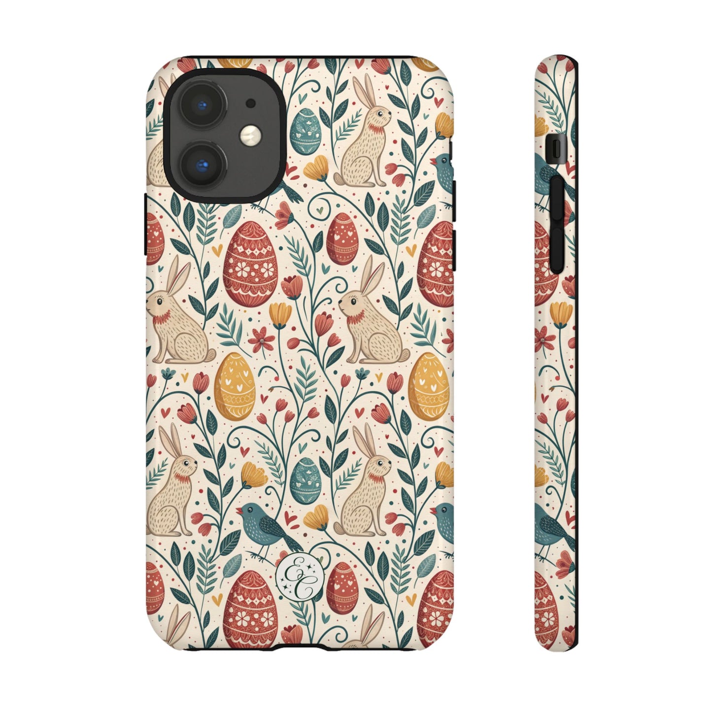 Vintage Easter Pattern Tough Phone Case