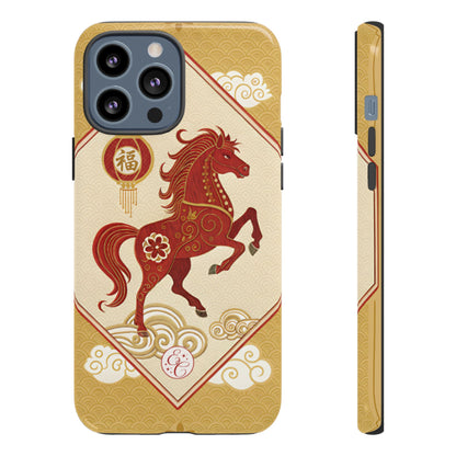Chinese New Year Lucky Horse Tough Phone Case
