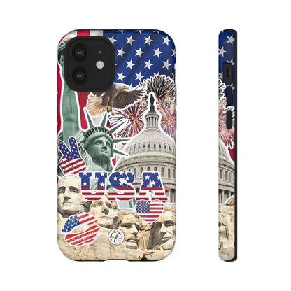 Patriotic USA Collage Tough Phone Case
