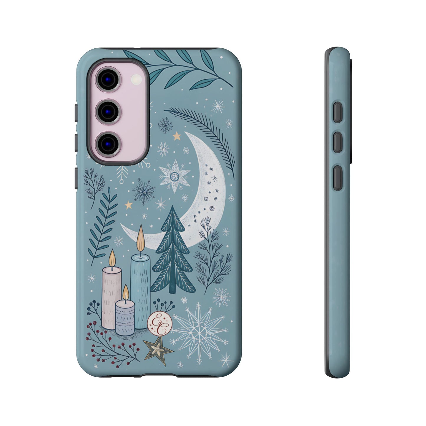 Winter Moon & Candles Tough Phone Case