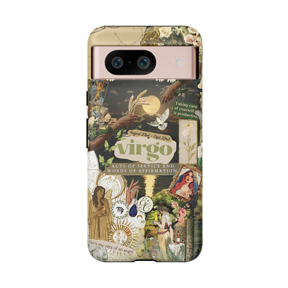 Virgo Vintage Zodiac Collage Tough Phone Case