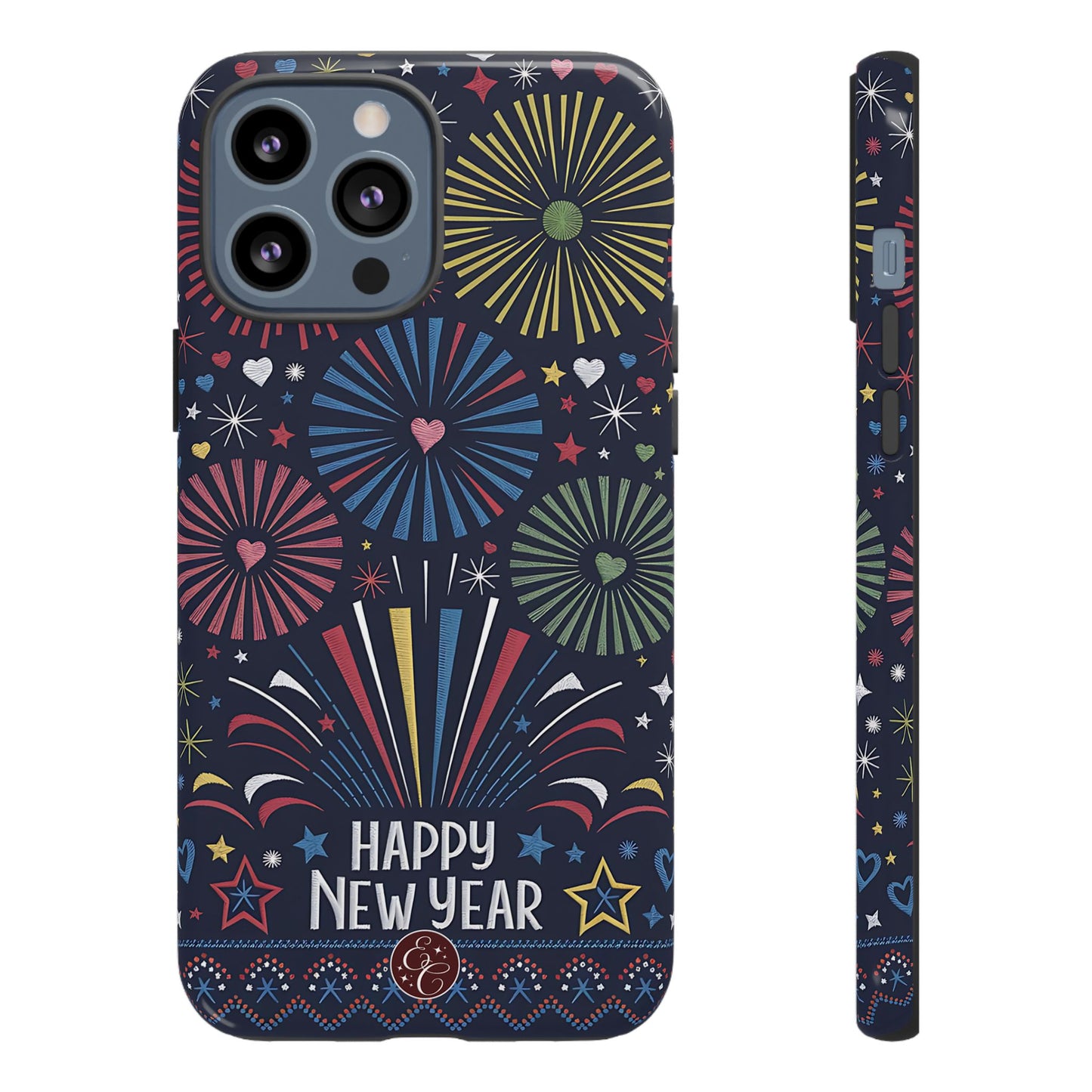 Happy New Year Fireworks Tough Phone Case