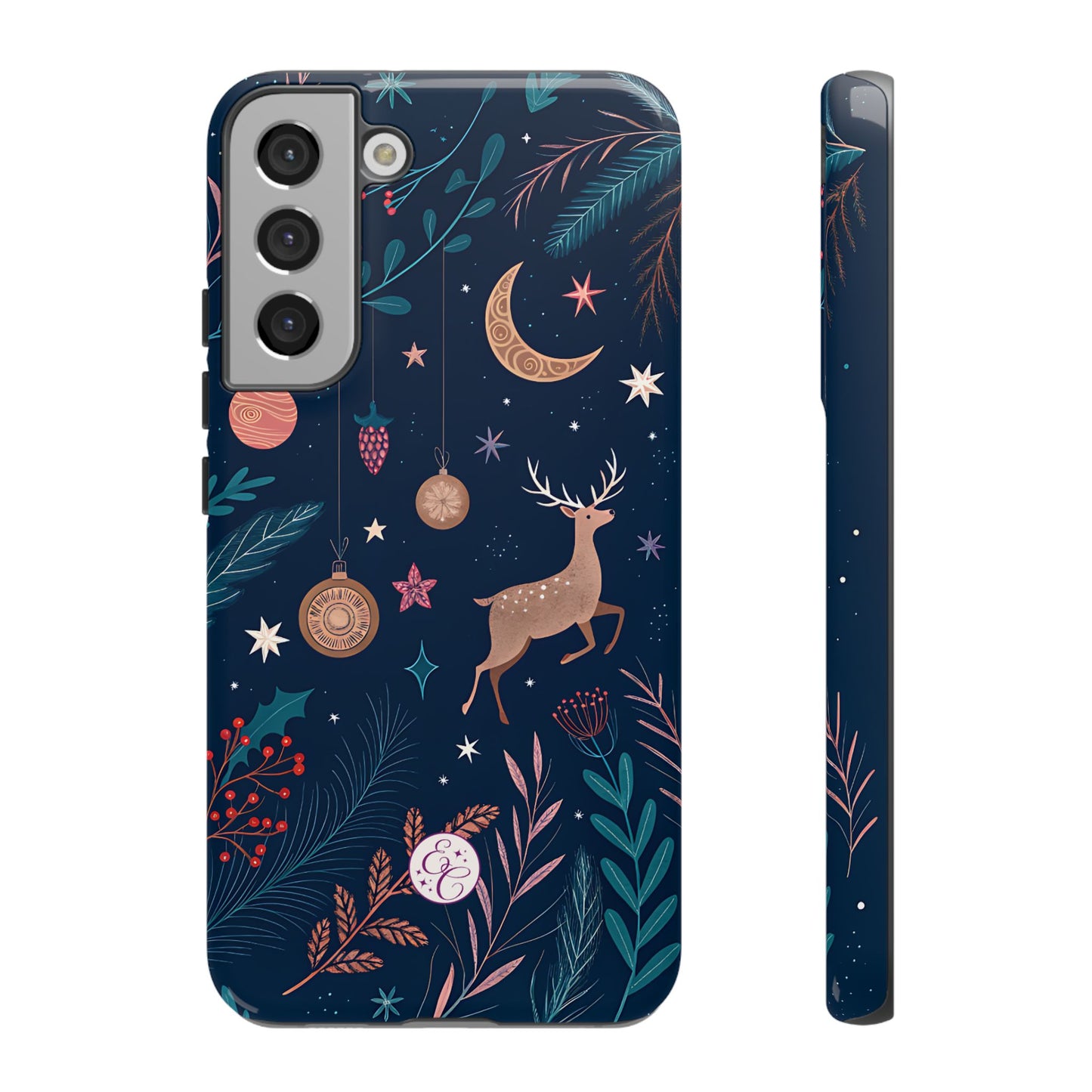 Boho Christmas Reindeer Tough Phone Case