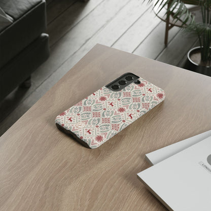 Red Reindeer Christmas Pattern Phone Case