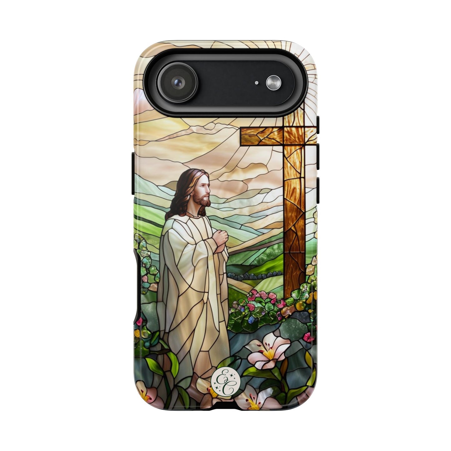 Jesus Stained Glass Tough Phone Case
