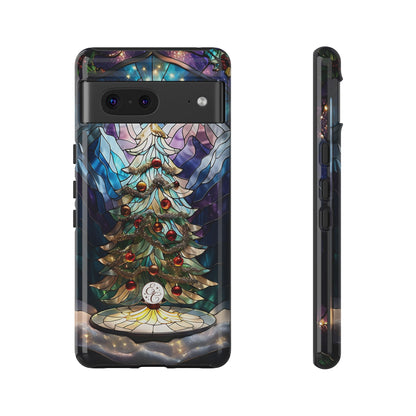 Christmas Tree Stained Glass Tough Phone Case