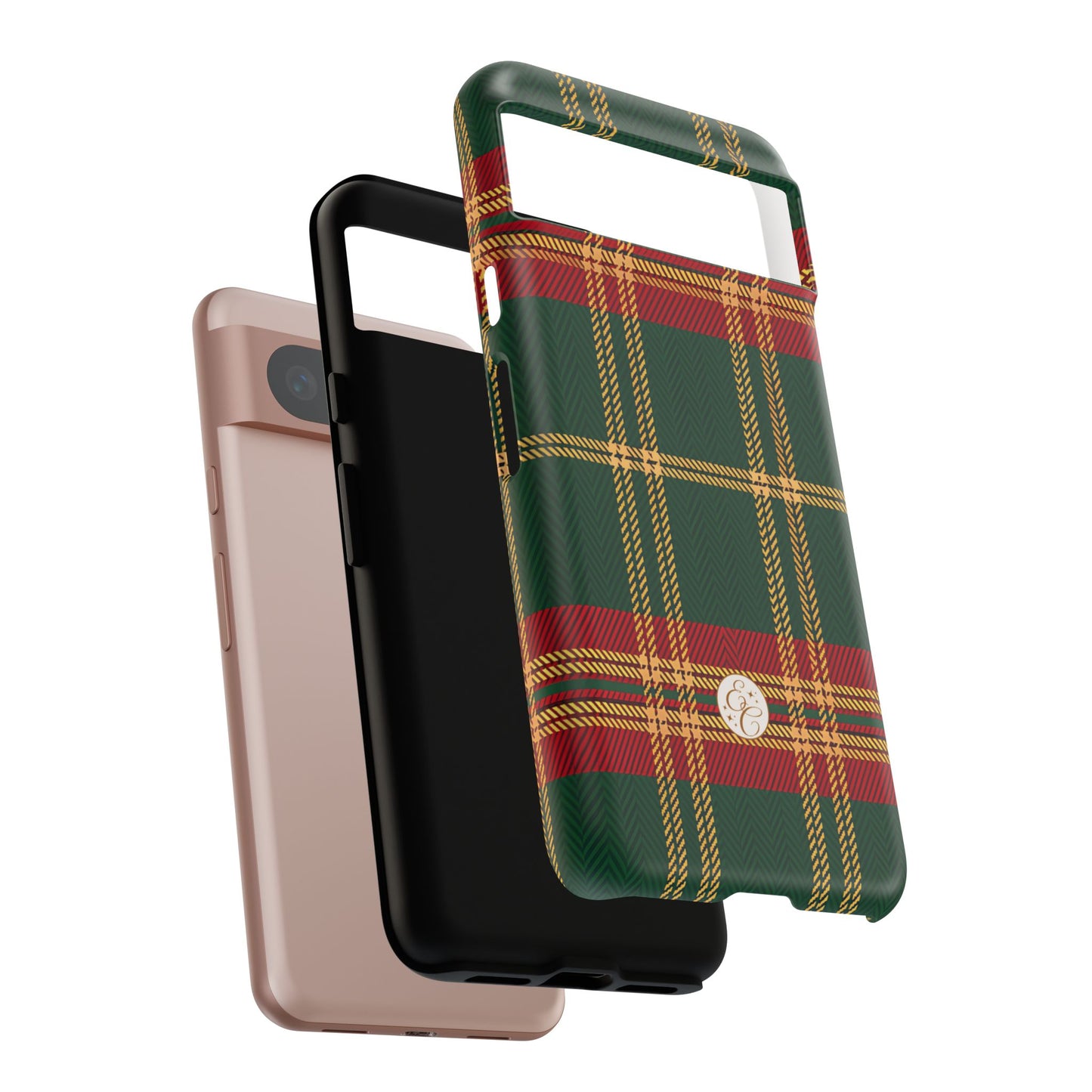 Green Red & Gold Plaid Tough Phone Case