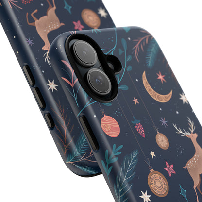 Boho Christmas Reindeer Tough Phone Case