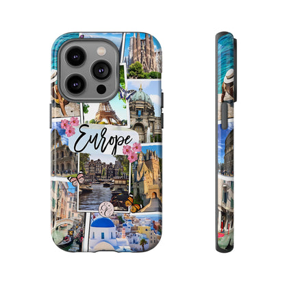 Europe Travel Collage Tough Phone Case